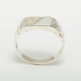thumbnail image 4 of LBG British Made 14k White Gold Natural Diamond Mens Band Ring - 25 size options - Size 9.75, 4 of 6