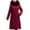 Wine, variant on Womens Quilted Down Jacket Winter Long Coat Faux Fur Hooded Puffer Jacket