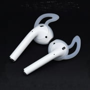 KOKKIA AirPods_SecureFitEarHooks : Compatible with Airpods, Noise Reducing and Secure Fit Earhooks. Translucent White Silicone Material.