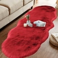 thumbnail image 5 of Extra Long Plush Bedroom Runner Rug - Velvet Fleece Non-Slip Carpet Soft Comfortable Machine Washable Floor Mat for Hallways(Red), 5 of 8