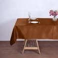 Efavormart Rectangle Satin Tablecloth, 60"x102" Smooth Oblong Washable ...
