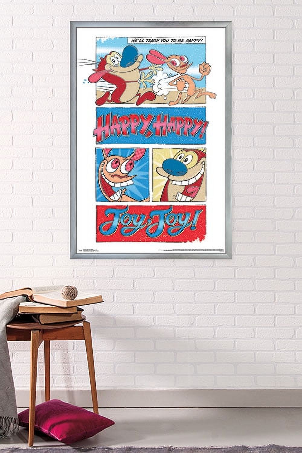 Nickelodeon Ren And Stimpy Wall Poster, 22.375" x 34", Framed