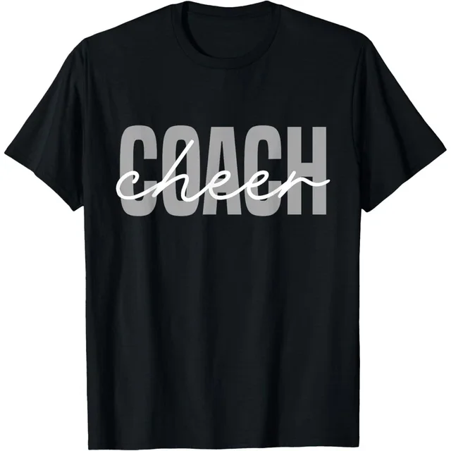 ALVORD Cheer Coach Drôle Mignon Cheer Coach Cool T-Shirt de Coaching Unisexe P-5TG