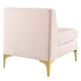 thumbnail image 3 of Triumph Channel Tufted Performance Velvet Armless Chair, 3 of 8