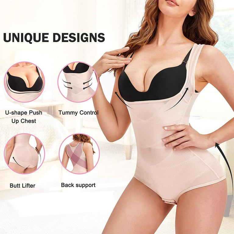 Zukuco Shapewear for Women Tummy Control Full Body Shaper Bodysuit