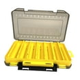 thumbnail image 3 of S SERENABLE Double Sided Baits Box 14 Grids Lightweight Container Baits Management Visible yellow, 3 of 9