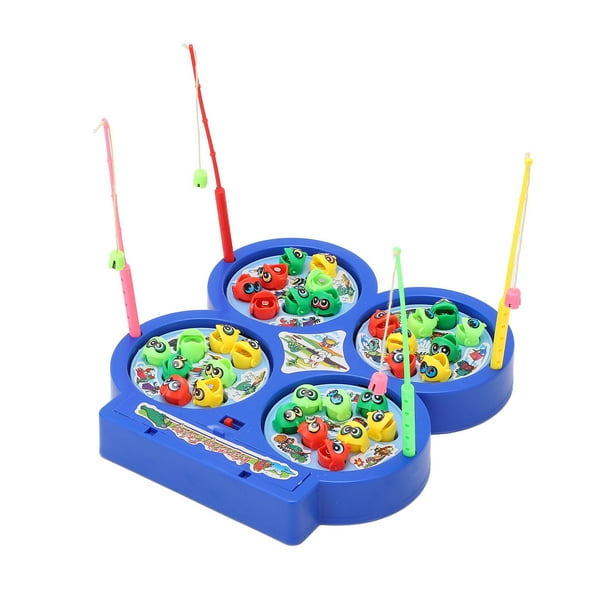 Tablero de Caza de Pesca Giratoria, Material PLÁSTICO RETRO CLÁSICO CLÁSICO Juego Jugo Juguetes de Caza de PESCA ELECTRICA Magnética para Casa