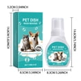 thumbnail image 3 of Limpiadores domésticos Limpiador de cuencos para mascotas Elimina la grasa de los alimentos y la mucosidad de las mascotas Limpiador de cuencos para mascotas 150 ml Detergentes Detergentes, 3 of 9