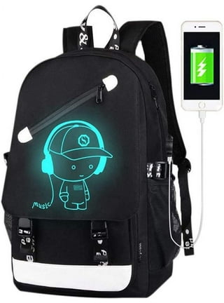 Sanviglor USB Charge Luminous Backpack Cool Boys School Backpack