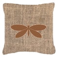 thumbnail image 2 of Carolines Treasures BB1055-BL-OR-PW1818 Moth Burlap and Orange   Canvas Fabric Decorative Pillow BB1055 18H x18W, 2 of 2