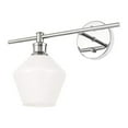 thumbnail image 4 of Living District Gene 1 Light Chrome And Frosted White Glass Left Wall Sconce, 4 of 4