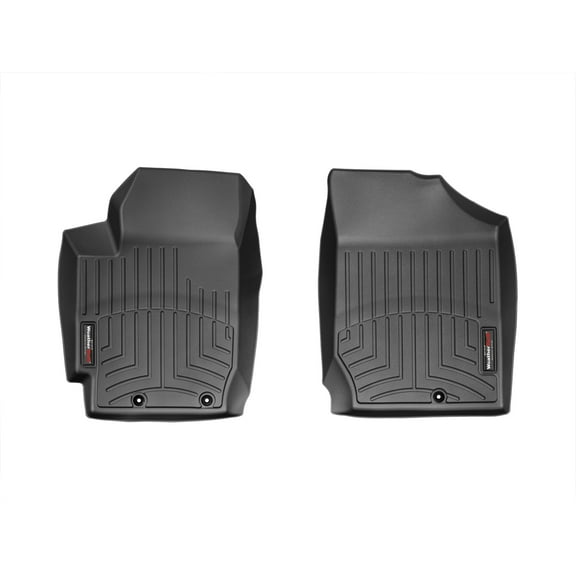 WeatherTech Custom Fit FloorLiners compatible with 2010-2013 Kia Forte - 1st Row (Driver & Passenger), Black