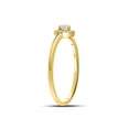 thumbnail image 2 of FB Jewels 10kt Yellow Gold Womens Round Diamond Solitaire Stackable Band Ring 1/5 Cttw, 2 of 4