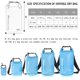 thumbnail image 4 of Clear Dry Bag Waterproof 2L/5L/10L/15L/20L, Small Dry Sack Waterproof Bag for Kayaking, 4 of 5