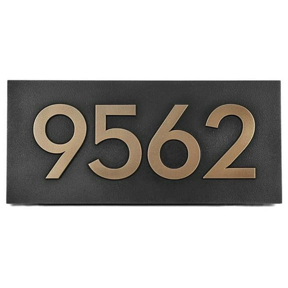 Art Nuevo Top Mount Address Plaque - Oil Rubbed Bronze