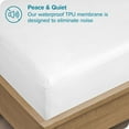 thumbnail image 4 of DISEN Twin Size Mattress Protector - Premium 100% Waterproof Mattress Protector - Vinyl Free - Cooling Mattress Protector (Twin, White), 4 of 7