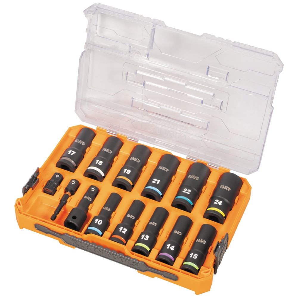 Klein Tools 65111IMPCTM KNECT 1/2" Drive Deep Well Impact Socket Set