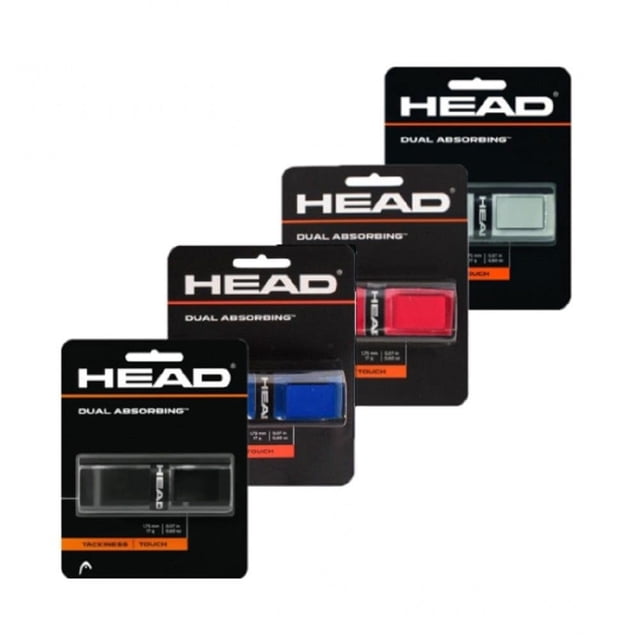 Grip Para Tenis HEAD Negro Dual Absorbing 12 Piezas