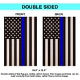 thumbnail image 4 of Shmbada Thin Blue Line Support Police Garden Flag - Double Sided 12" x 18" Honoring Law Enforcement Officers Yard Flags for Outdoor Decor, 4 of 6