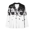 thumbnail image 4 of Tnhcen Ladies' Silk Satin Pjs Set Smooth Two-Piece Nightdress Comfy Long Sleeves Lounge Wear​ S-2XL, 4 of 4