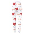 thumbnail image 4 of Afdoent Womens Leggings Womens Valentine Day Heart Printed Leggings Tights Casual Daily Wear Yoga Workout Classic, 4 of 4
