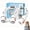 White*2, variant on Neck Air Conditioner Fan, Portable Neck Fan with Dual Airflow, Bladeless Wearable Personal Cooler, Rechargeable Hands Free 3 Speeds, 360° Twistable Neck Cooler for Travel Outdoor Office