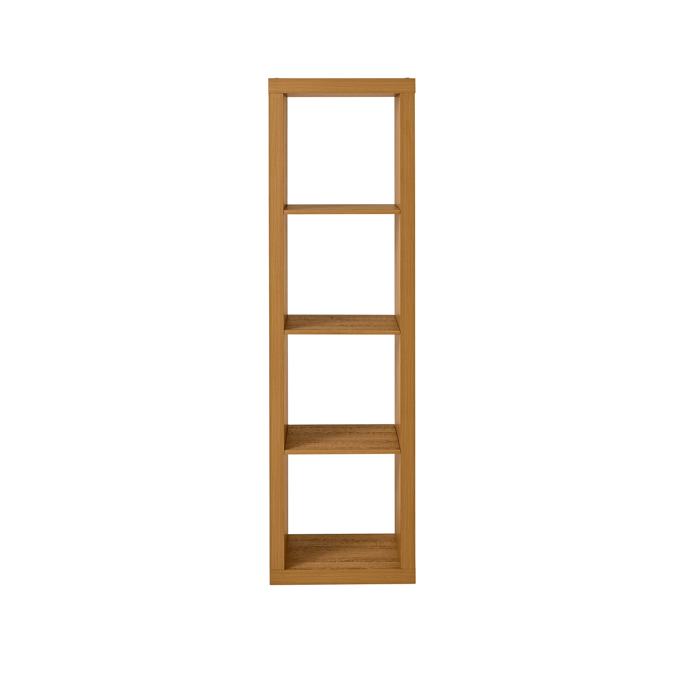 Better Homes & Gardens 4 Cube Vertical Storage Organizer, Light Honey