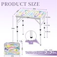 thumbnail image 3 of Mesa de camping plegable Yriuat Blooming Floral, altura ajustable, 3 of 6