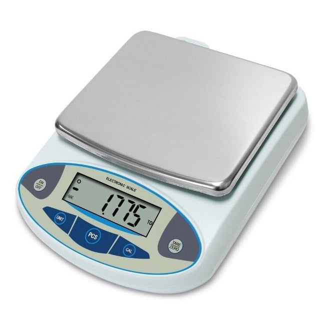 Balanza electrónica Placa cuadrada JM-B50002 Balanza electrónica de 5000 g/0,01 g, báscula de buena precisión Amplio rango de aplicación Diseño compacto Pantalla digital Estabilidad y durabilidad