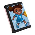 thumbnail image 2 of Psesaysky Polyester Fabric Toddler Wallet with Magic Sticker Zipper Closure, Basketball Trifold Pouch for Outdoor Sports, 2 of 7