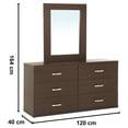 thumbnail image 3 of Tocador Kessa Muebles  Udine 6 Cajones Wengue, 3 of 4
