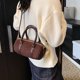 thumbnail image 5 of Bolso bandolera para mujer | Bolso de mano y bolso tote de imitación de gamuza | Bolso Boston pequeño tipo barril para uso diario | Para viajes, compras y desplazamientos, 5 of 6