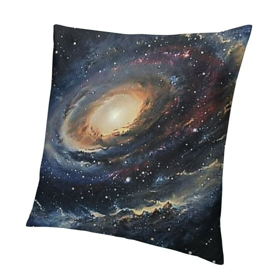 BANET Throw Pillow Cushion Cover, in a Field of Stars Astronomy Theme Deep Outer Space Print, Decorative Square Accent Pillow Case 12x12in
