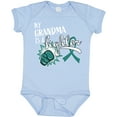 thumbnail image 3 of Inktastic Ovarian Cancer Awareness My Grandma is a Fighter Boys or Girls Baby Bodysuit, 3 of 5