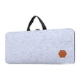 thumbnail image 1 of Estuche para teclado de PC, bolsa de almacenamiento de fieltro para teclado, a prueba de polvo, portátil, para oficina, a prueba de golpes, versátil, Gris claro, 1 of 8