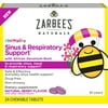 Zarbee's Naturals Children's Chewable Sinus & Respiratory Support, Geranium & Bioflavonoids, 24 Ct