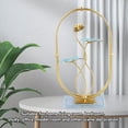 thumbnail image 4 of Leaves Sculpture, Hand Colored Iron Attractive Hand Welded Vivid Compact Metal  Leaf Ornament Stable  For Living Room, 4 of 8