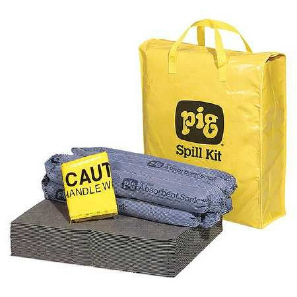 PIG KIT220 PIG Spill Kit, Universal, Yellow