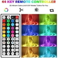 thumbnail image 2 of LED Strip Lights, Color Changing Rope Lights 16.4ft SMD 5050 RGB 300LEDs Light Strips with Flexible Strip Light, IP65, IR Remote Controller and 12V Power Supply for Bedroom, Decoration, 2 of 7
