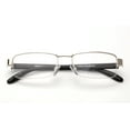 thumbnail image 5 of 4 Pairs - "Algebra" Squared Half Frame Metal Reading Glasses with Landyard, +2.50, 5 of 5