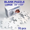 thumbnail image 2 of Large Blank Puzzle 33x23 inches, 70 Pieces for DIY Painting, Art and Craft Projects, Wedding Birthday Party and Special Events, Guest Book Alternative, 2 of 9