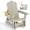 Champagne, variant on AwayHome HDPE Outdoor Glider Chair with 3-Position Adjustable Backrest Patio Glider Rocker All-Weather Porch Glider,Champagnene