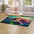 thumbnail image 3 of Colorful Gradient Fish Scale Texture Mermaid Carpet Style Living Room Bedroom Rug Modern 3d Entry Door Mats Household, 3 of 7