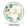 thumbnail image 2 of Hiroekza Happy Birthday Party Tableware Supplies Set 10 - Disposable Tableware for 10 Guests, Includes Plates, Cups, Cutlery & More Green, 2 of 6
