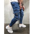 thumbnail image 4 of Men Cargo Joggers Casual Drawstring Waist Tapered Fit Stretch Pants with Multiple Pockets for Everyday Wear, 4 of 5