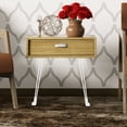 thumbnail image 3 of SEWCHICS 4Pcs Foldable White Iron Hairpin Legs for Table Desk Modern Style Furniture, 3 of 8