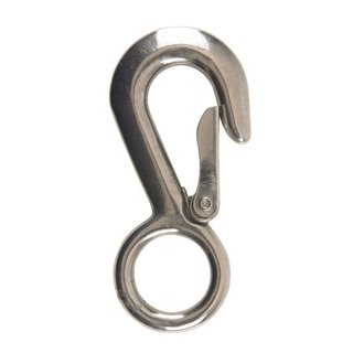 Campbell Snap Hook, Malleable Iron And Steel, Swiveling Open Eye