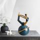 thumbnail image 5 of Estatuilla de yoga de resina, estatua decorativa de Yoga para niñas, escultura, , decoración, estantería de oficina en casa, decoración de D Baoblaze Figura de postura de yoga, 5 of 7