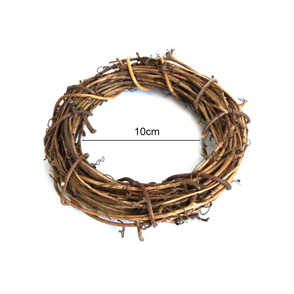 EliteKoopers White Rattan Round Shape Christmas Ring Wreath Garland For DIY Wedding Decoration EliteKoopers White Rattan Round Shape Christmas Ring Wreath Garland For DIY Wedding Decoration