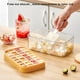 thumbnail image 4 of Advancent Molde para cubitos de hielo, tapa, caja de almacenamiento, barra, cocina, bebida, silicona, apilable, contenedor de capacidad para Cocina y Comedor Verde/Presionando, 4 of 6
